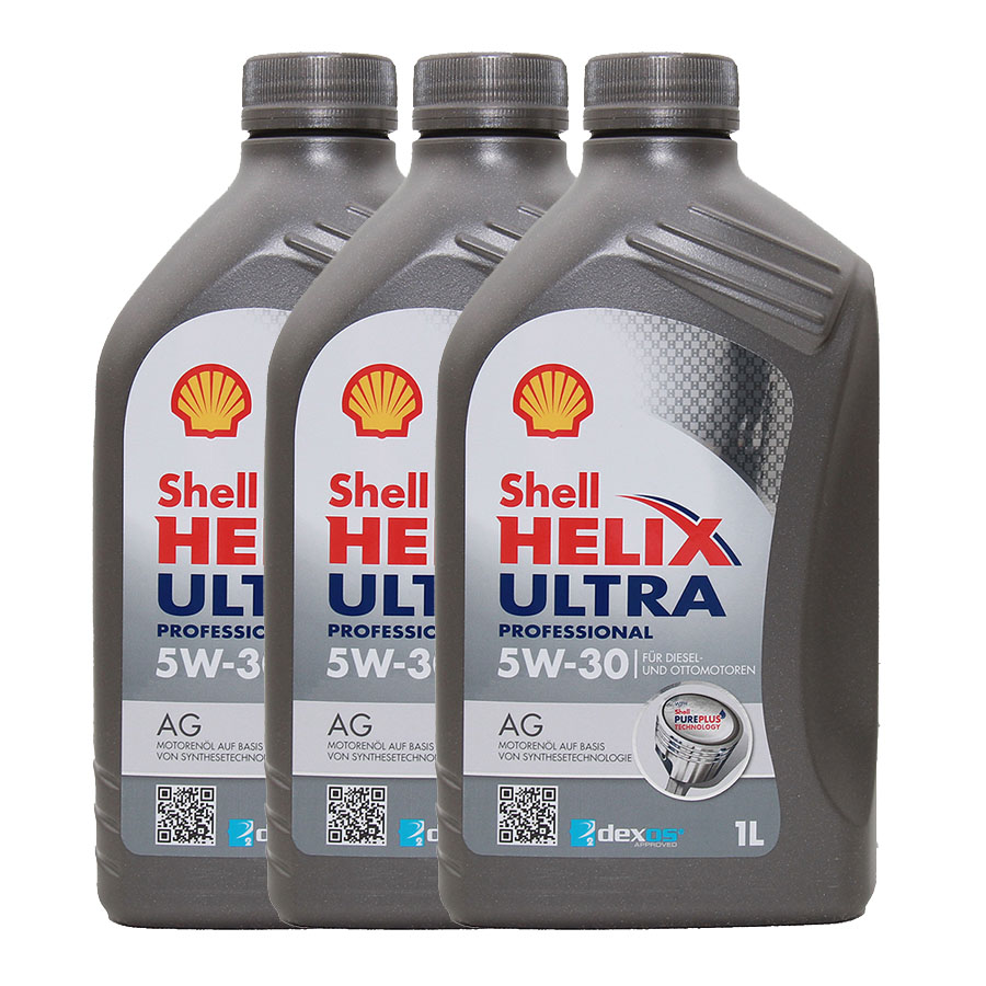 Shell Helix Ultra Professional AG 5W-30 3x1 Liter