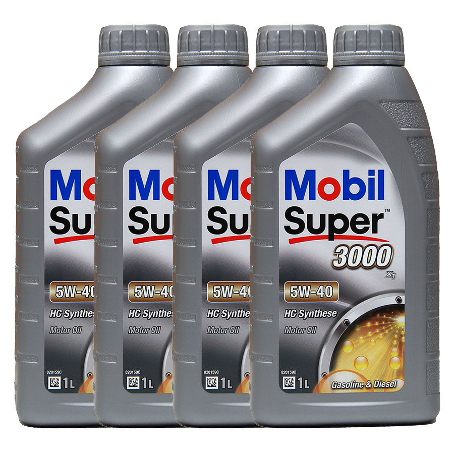 Mobil Super 3000 X1 5W-40 4x1 Liter