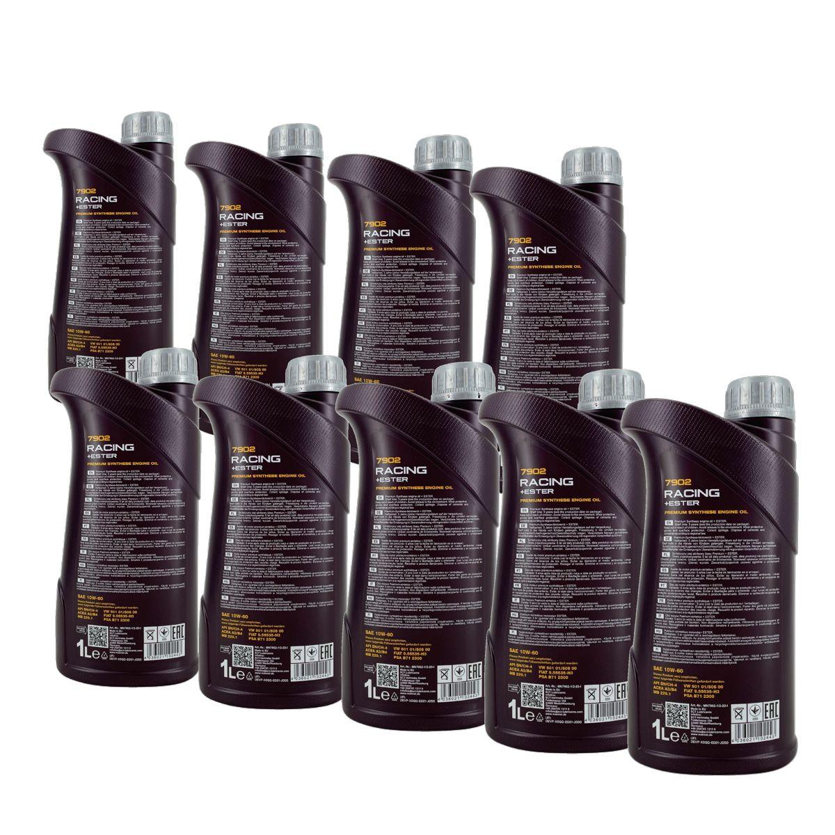 Mannol Racing + Ester 10W-60 9x1 Liter