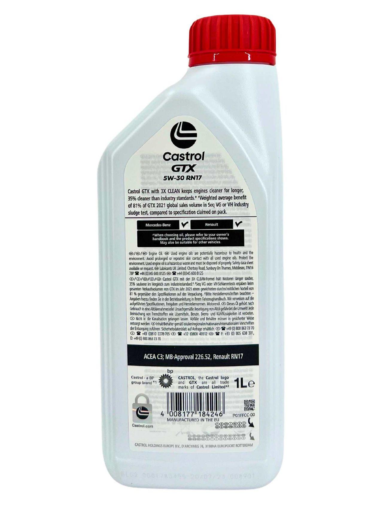 Castrol GTX 5W-30 RN17 1 Liter