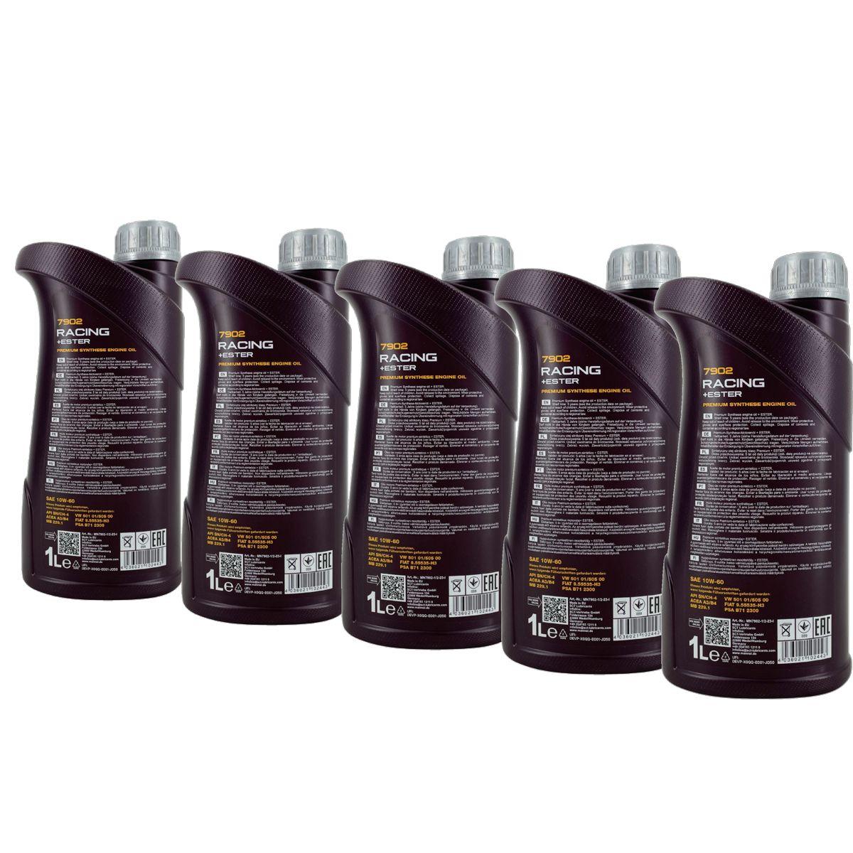Mannol Racing + Ester 10W-60 5x1 Liter