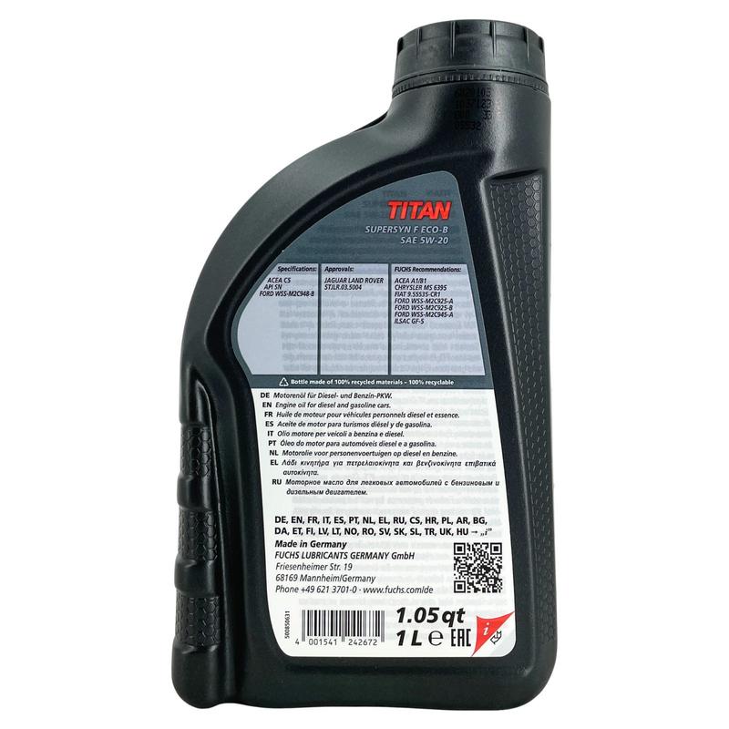 Fuchs Titan Supersyn F ECO-B 5W-20 2x1 Liter