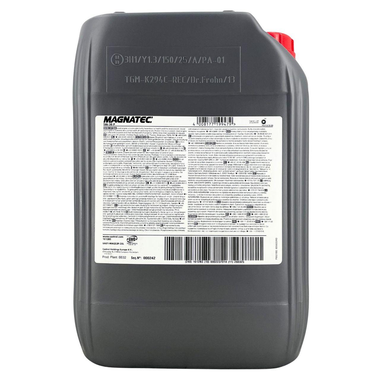 Castrol Magnatec 5W-30 P 20 Liter