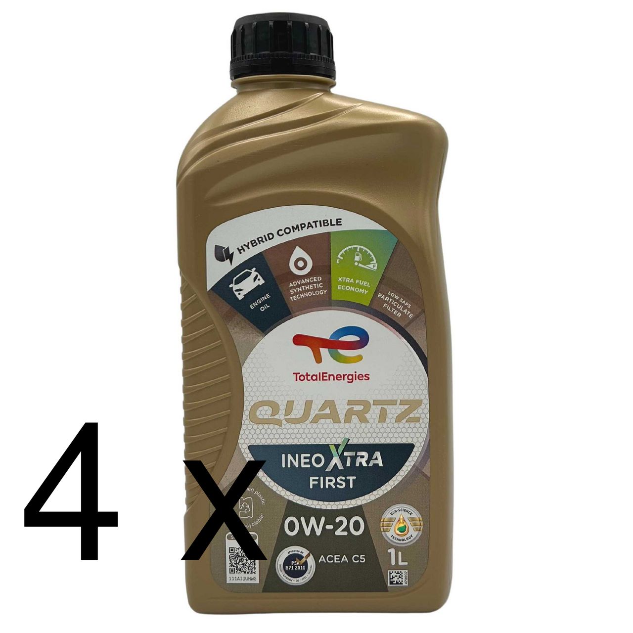 Total Quartz Ineo Xtra First 0W-20 4x1 Liter