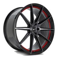 BARRACUDA PROJECT 2.0 silver brushed/ undercut Color Trim rot 9.0Jx20 5x112 ET35