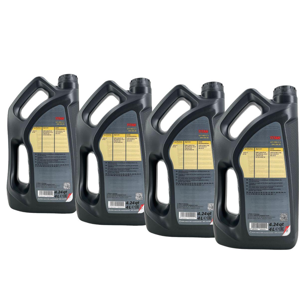 Fuchs Titan GT1 PRO C-3 5W-30 4x4 Liter