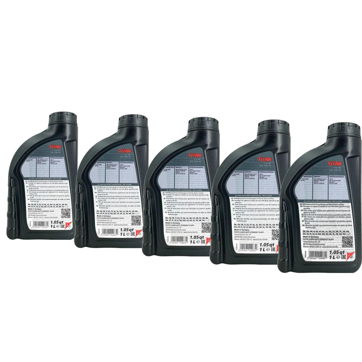 Fuchs Titan Syn MC 10W-40 5x1 Liter