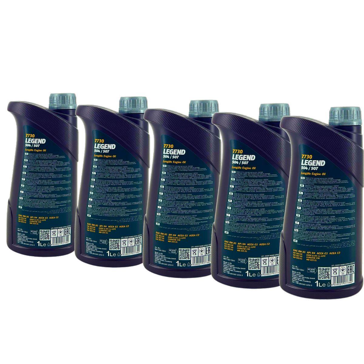 Mannol Legend 504/507 0W-30 5x1 Liter