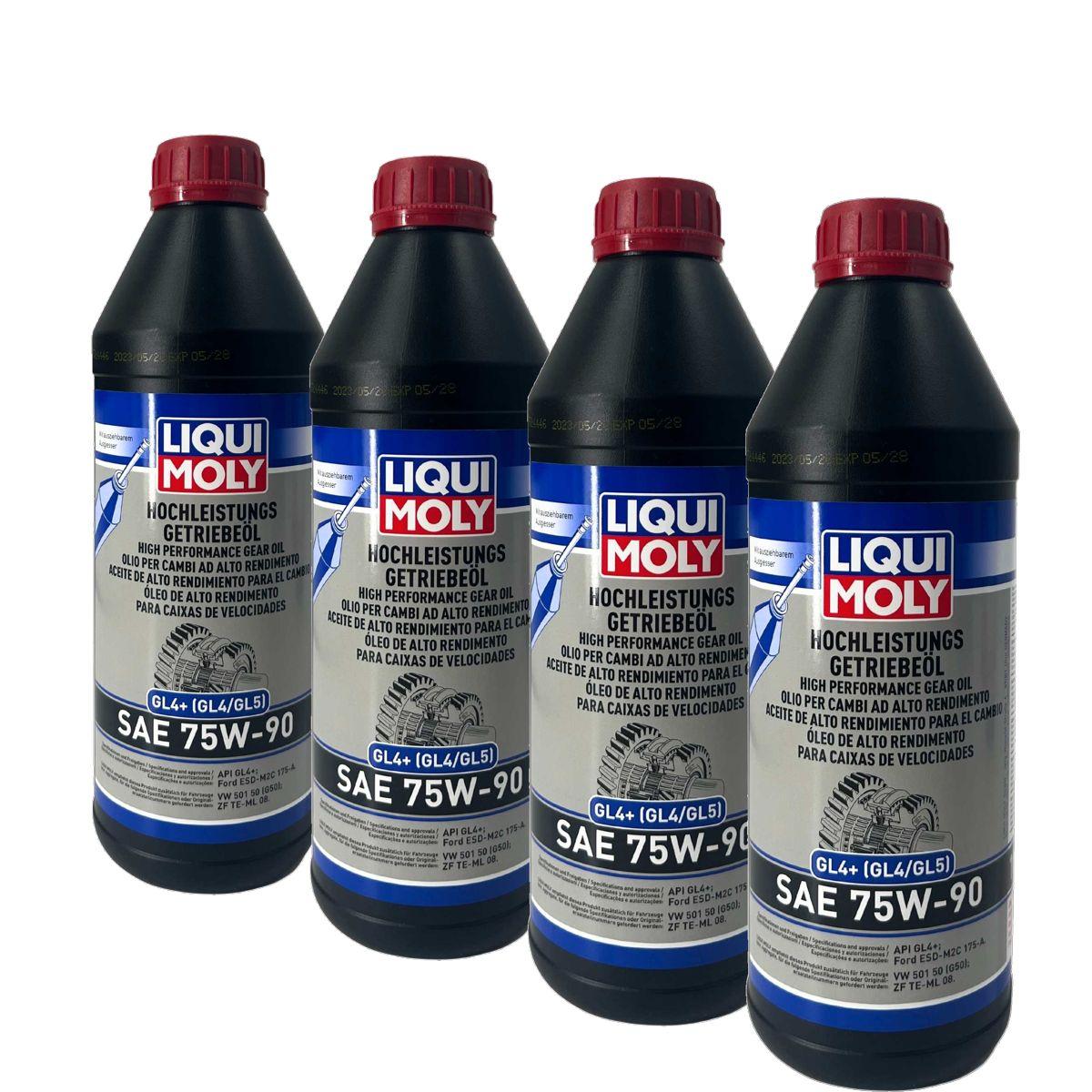 Liqui Moly Hochleistungs-Getriebeöl (GL4+) SAE 75W-90 4x1 Liter