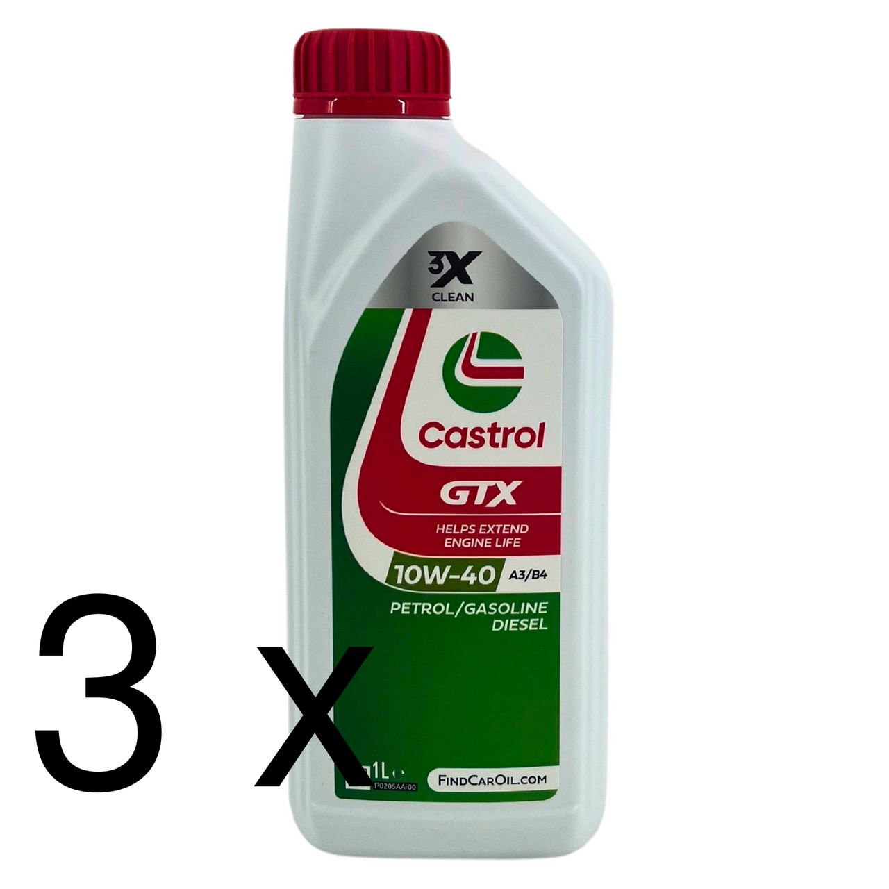 Castrol GTX 10W-40 A3/B4 3x1 Liter