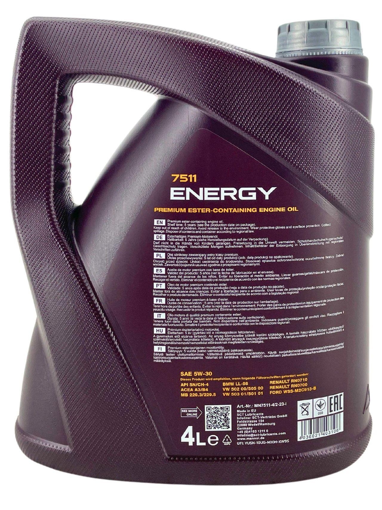 Mannol Energy 5W-30 4 Liter