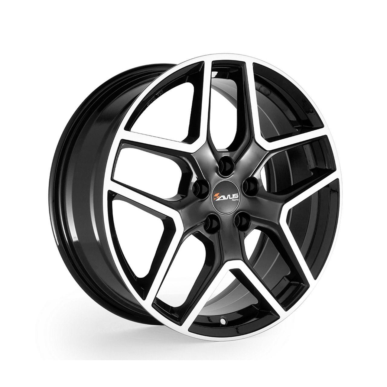 AVUS RACING AC-519 black polished 7.0Jx17 5x114 ET35