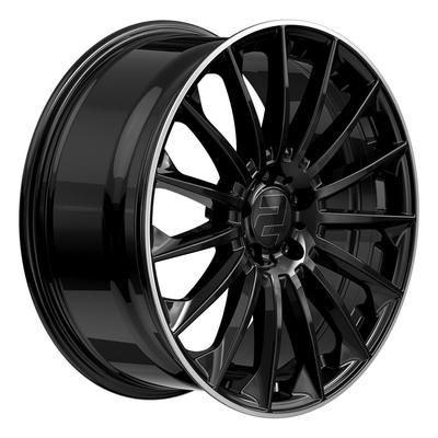 WHEELWORLD-2DRV WH39 black glossy painted with full machined lip 8.0Jx18 5x112 ET40