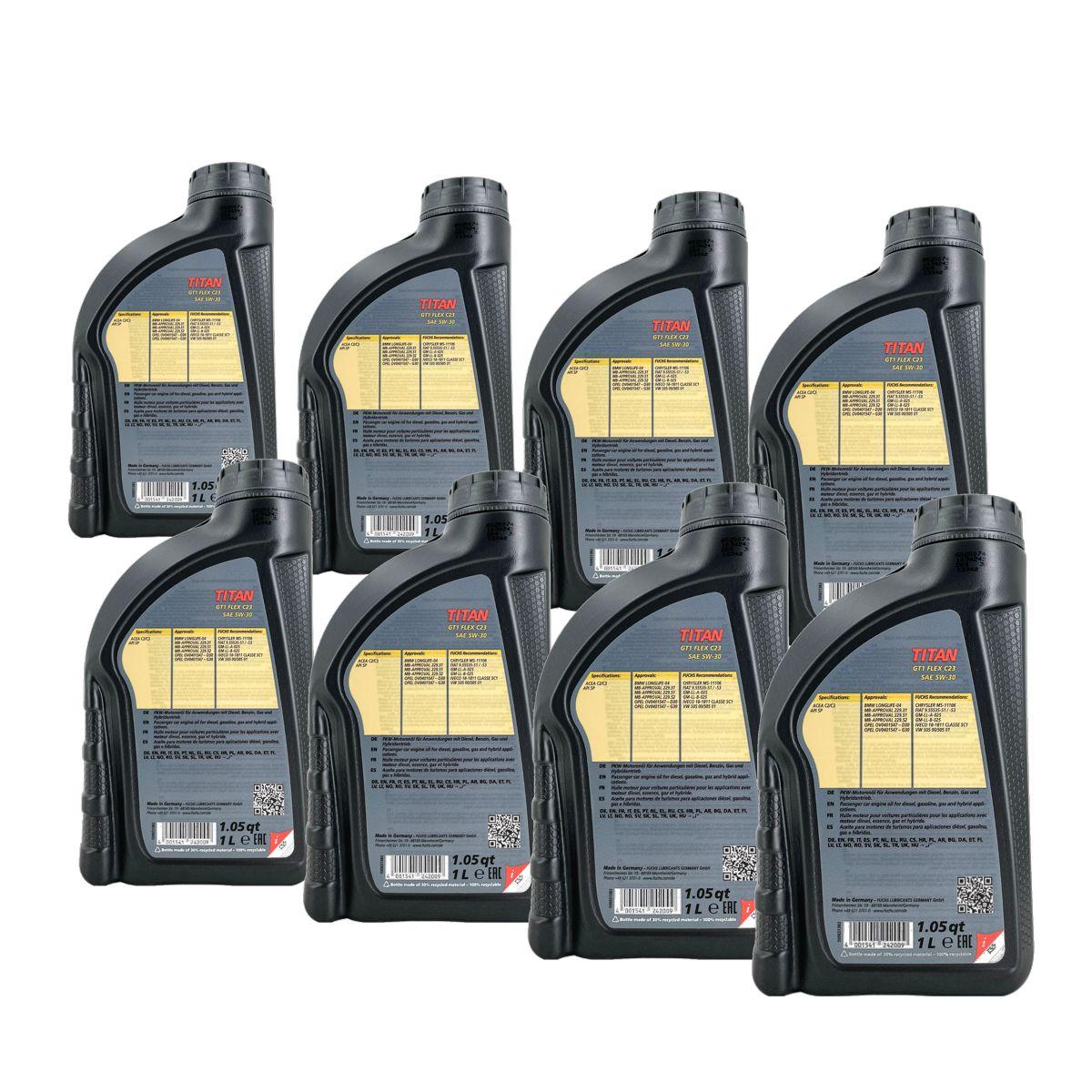 Fuchs Titan GT1 Flex C23 5W-30  8x1 Liter