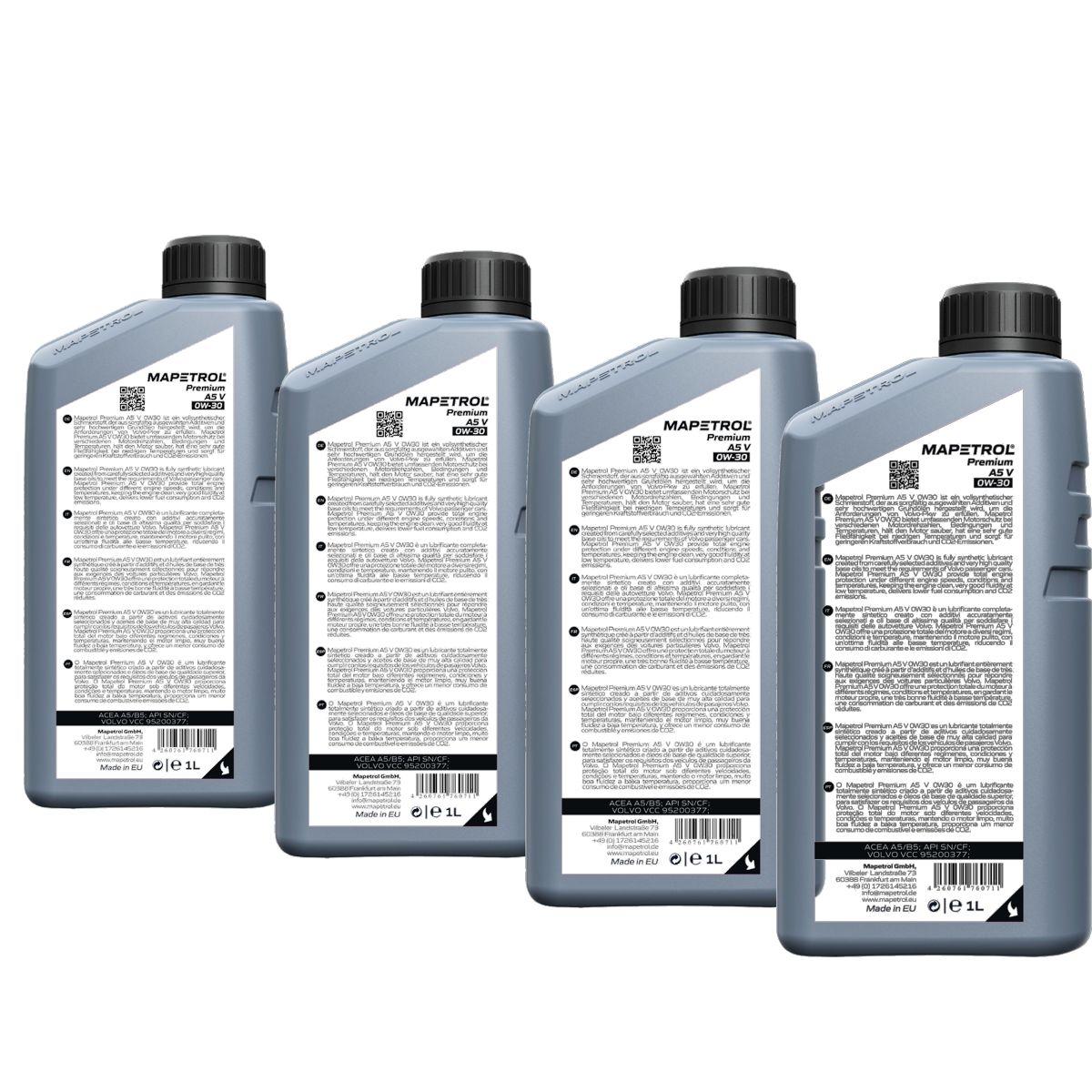 Mapetrol Premium A5 V 0W-30 4x1 Liter