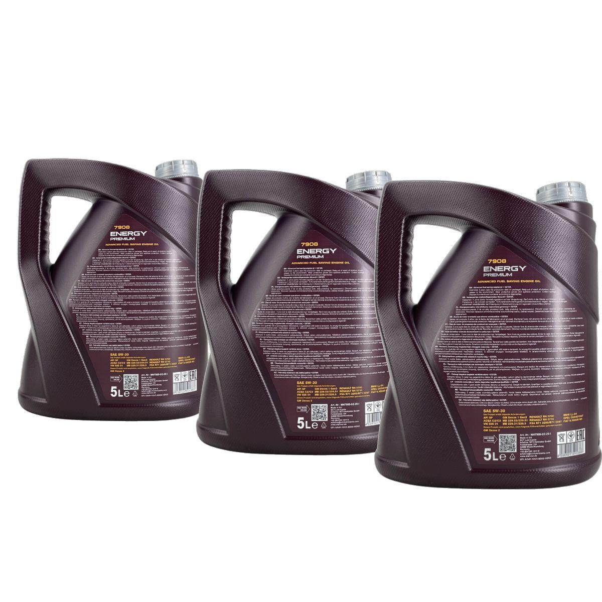 Mannol Energy Premium 5W-30 3x5 Liter