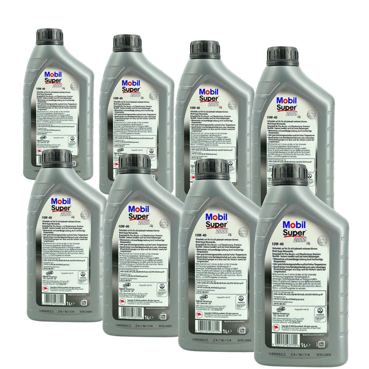 Mobil Super 2000 X1 10W-40 8x1 Liter