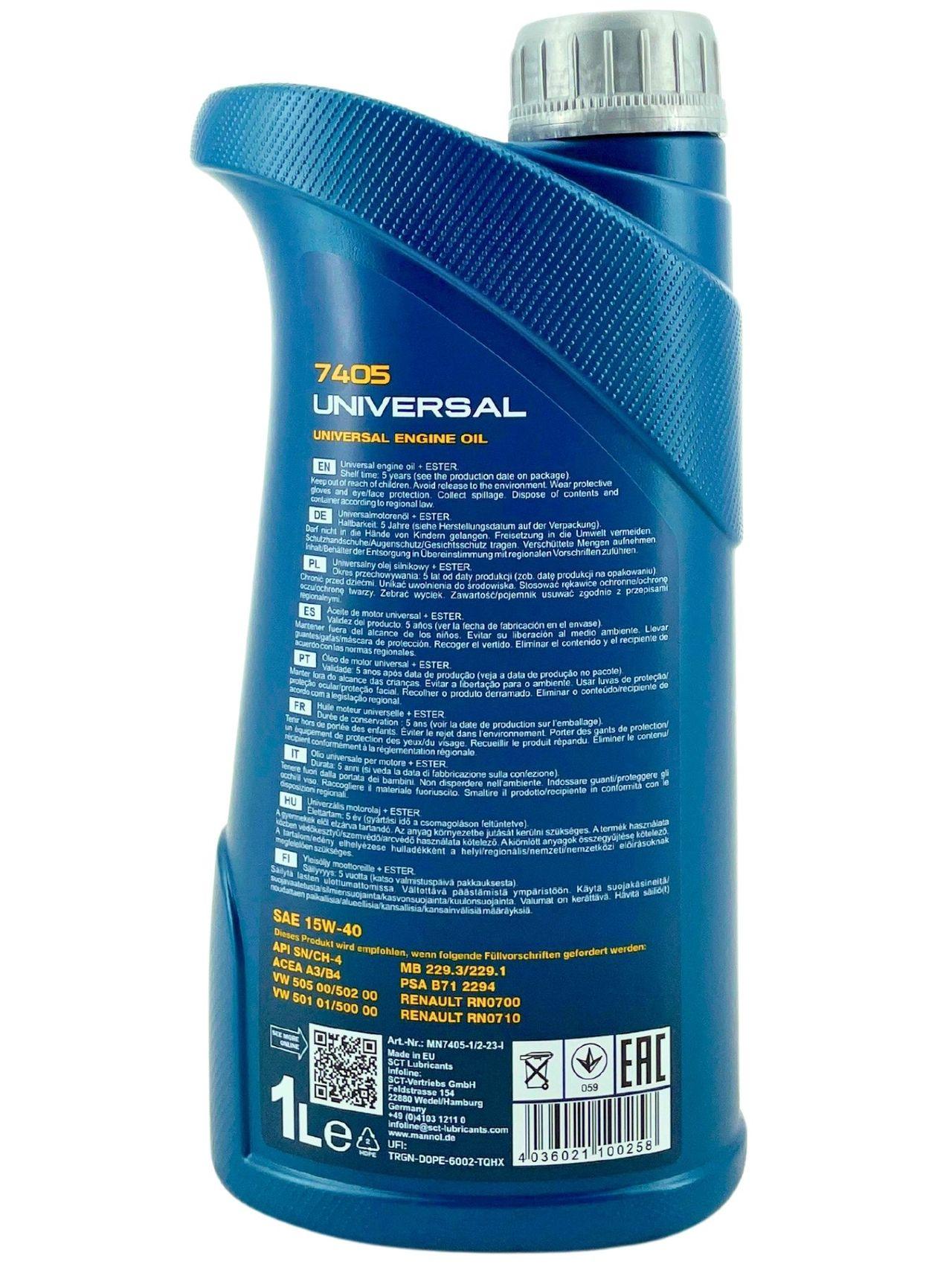Mannol Universal 15W-40 1 Liter