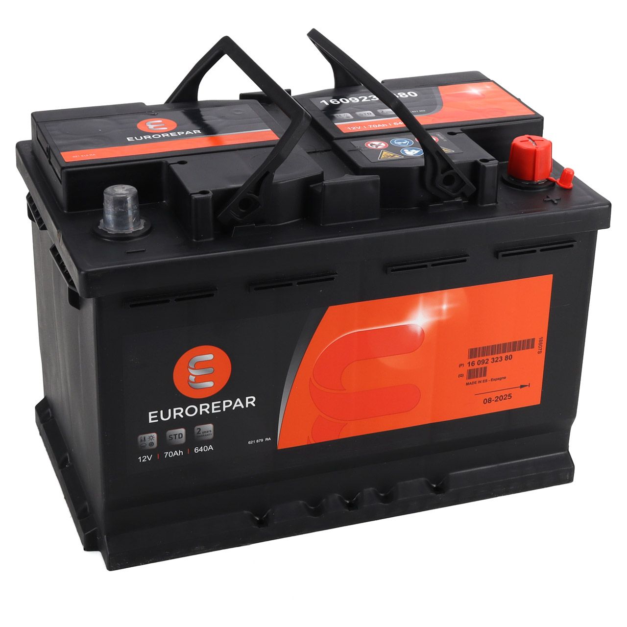 EUROREPAR AGM Batterie Autobatterie Starterbatterie 12V 70Ah 760A/EN 1609232380