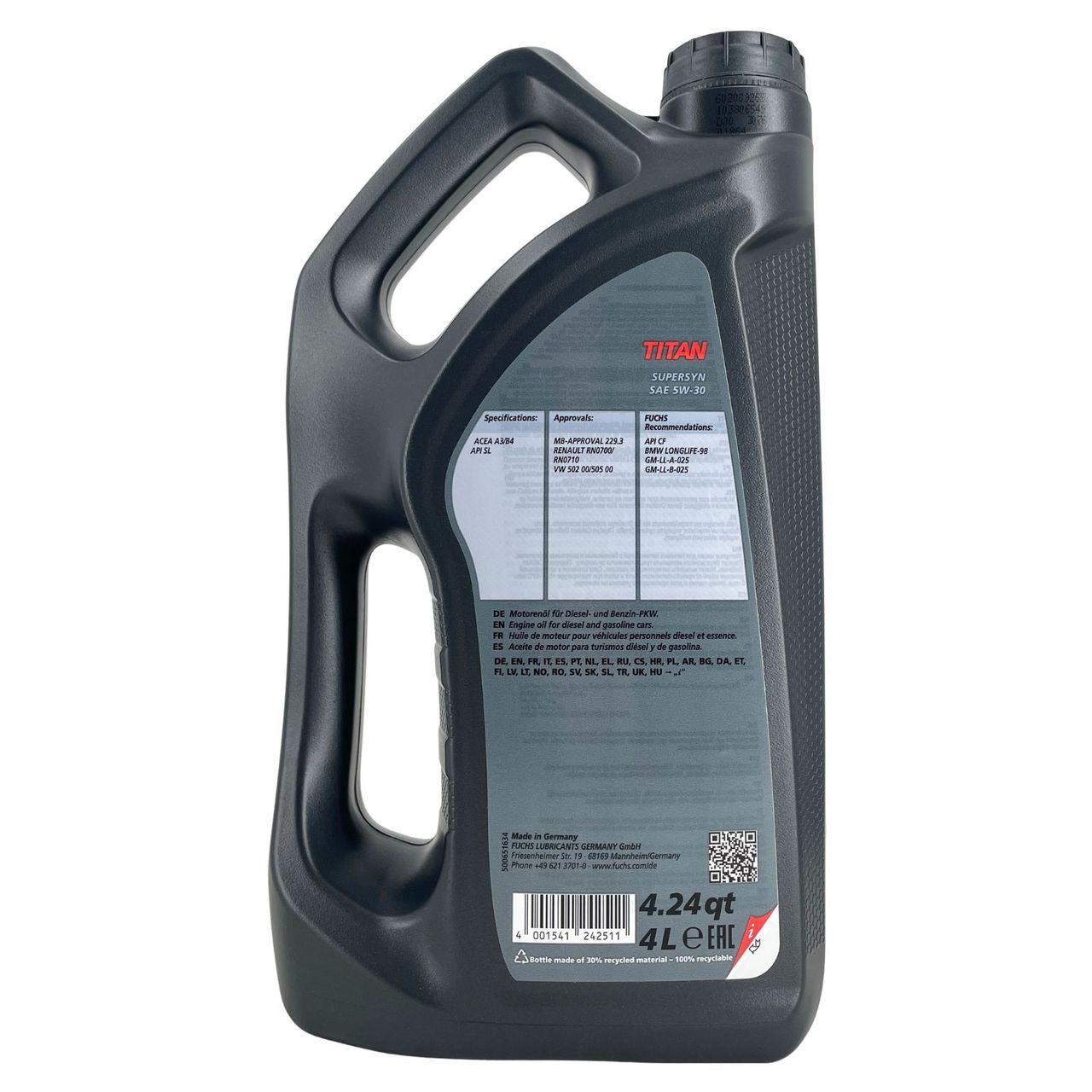 Fuchs Titan Supersyn 5W-30 4 Liter