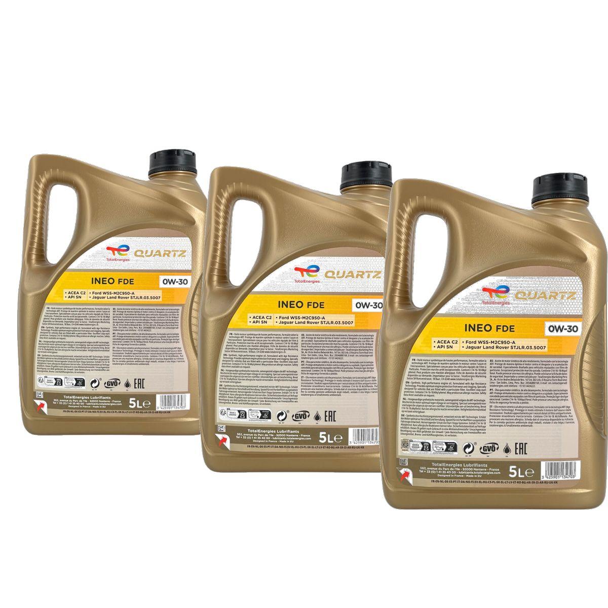Total Quartz Ineo FDE 0W-30 3x5 Liter