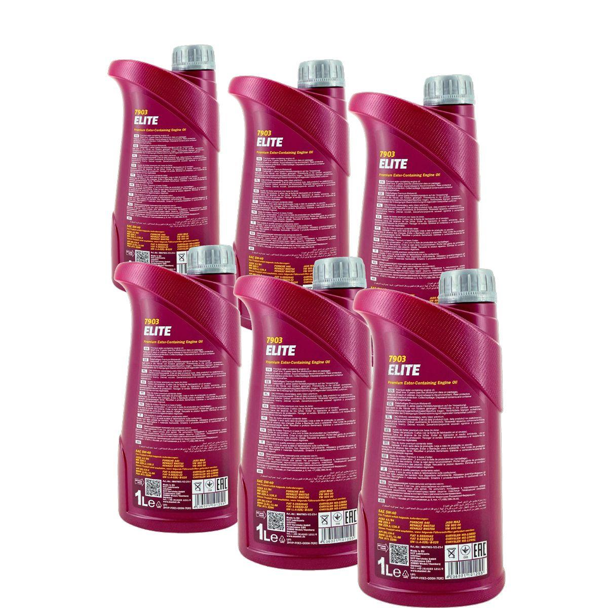 Mannol Elite 5W-40 6x1 Liter