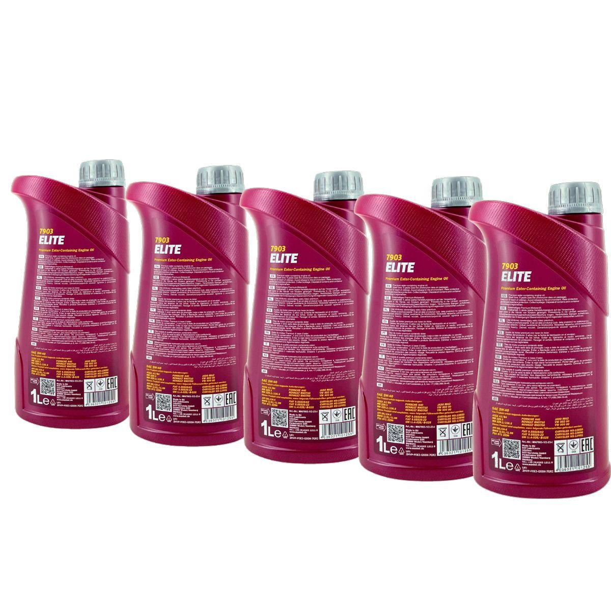 Mannol Elite 5W-40 5x1 Liter