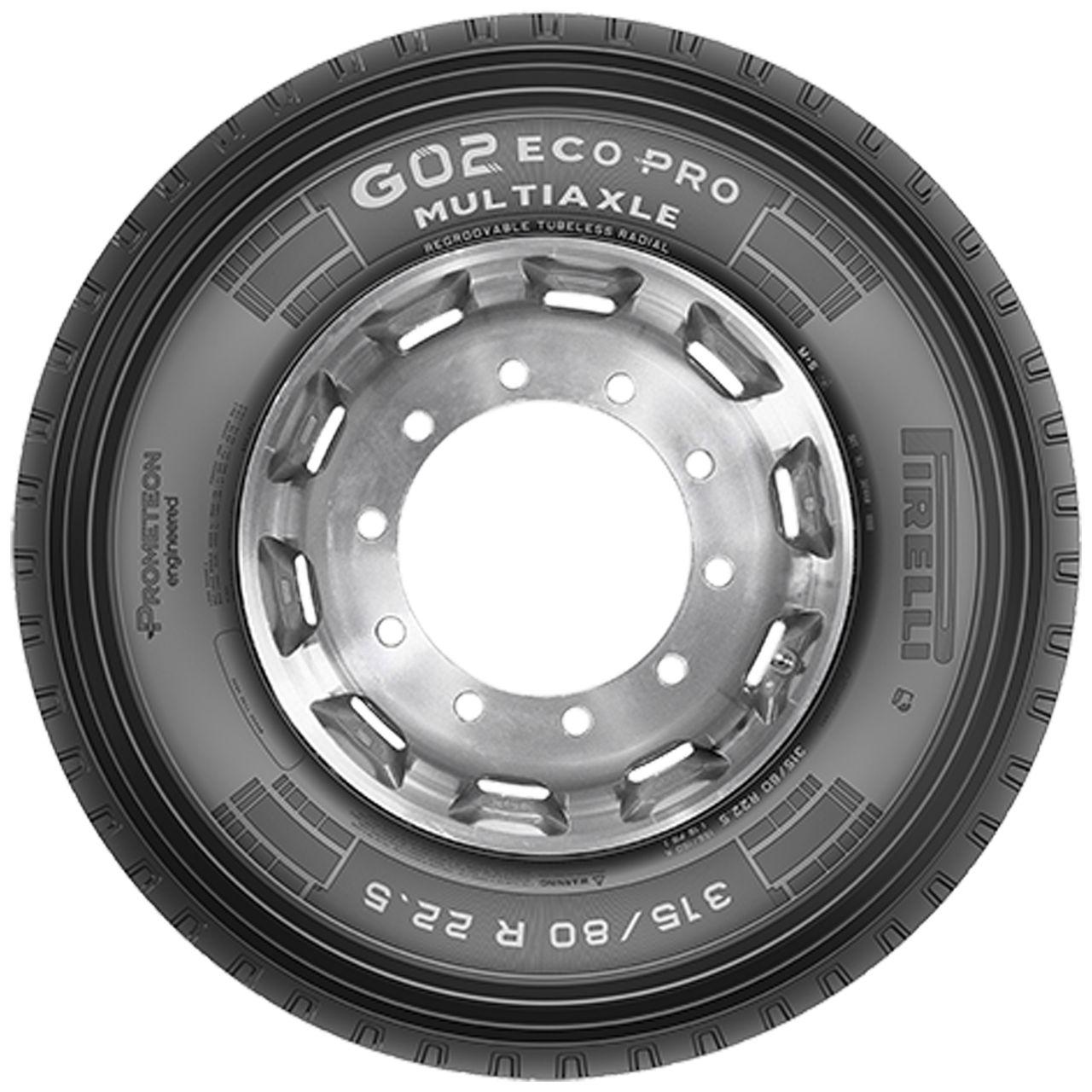 PIRELLI 315/80 R 22.5 TL 158/156K G02 ECO PRO MULTIAXLE M+S 3PMSF