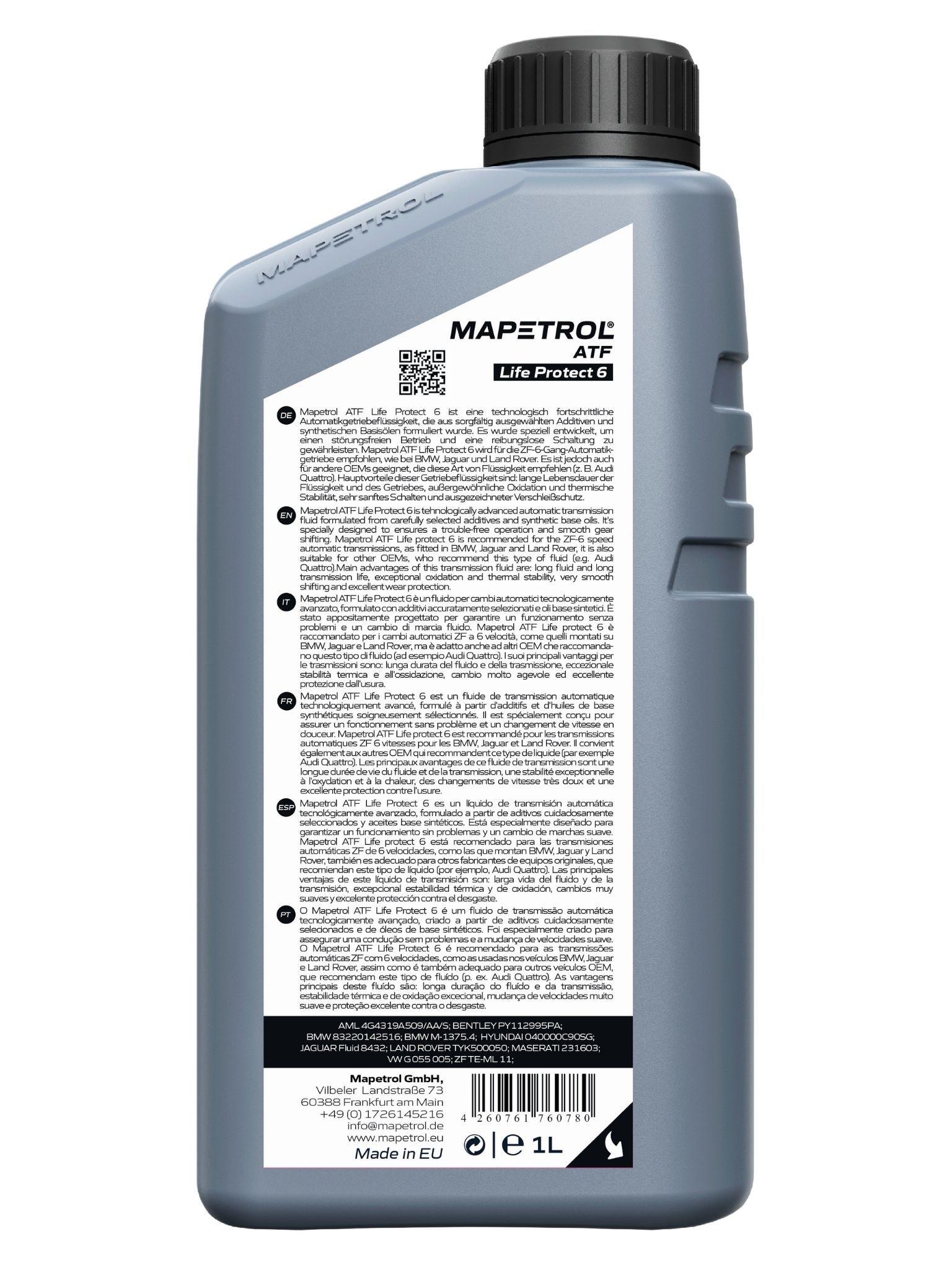 Mapetrol ATF Life Protect 6 1 Liter