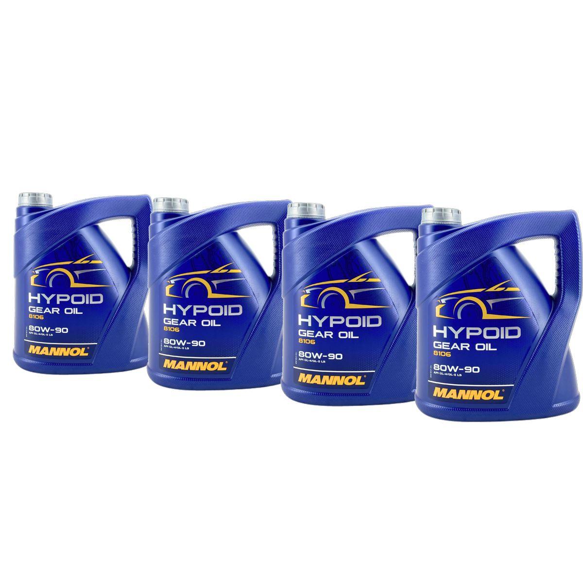 Mannol Hypoid Gear Oil Getriebeöl 80W-90 GL-4/GL-5 LS 4x4 Liter