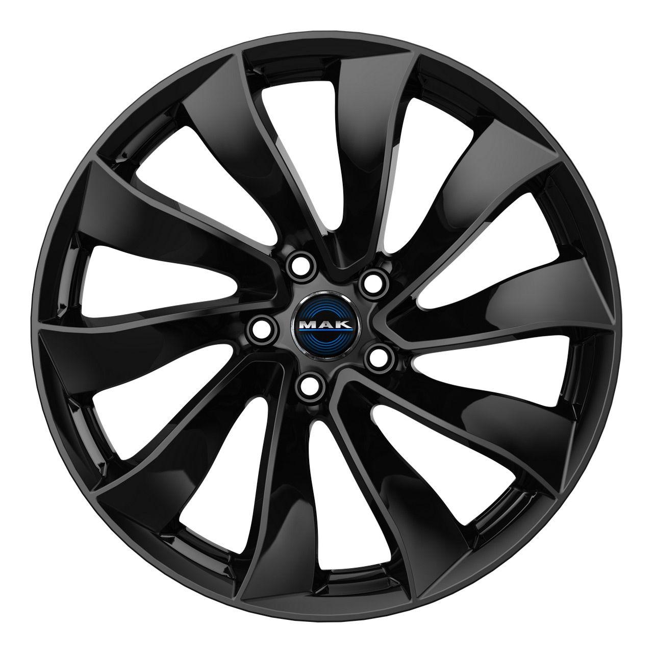 MAK SOLAR gloss black 8.5Jx18 5x114 ET38