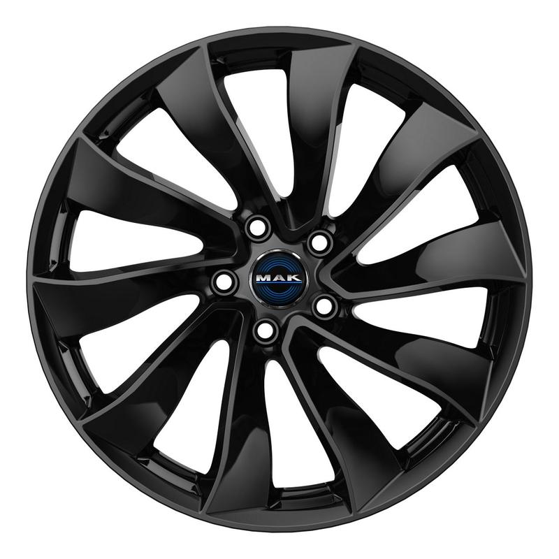 MAK SOLAR gloss black 8.5Jx19 5x114.3 ET38