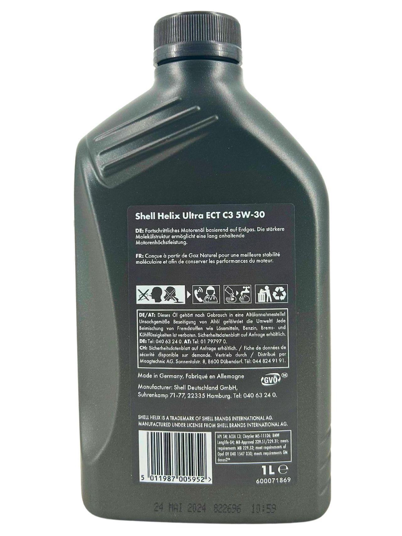 Shell Helix Ultra ECT C3 5W-30 9x1 Liter