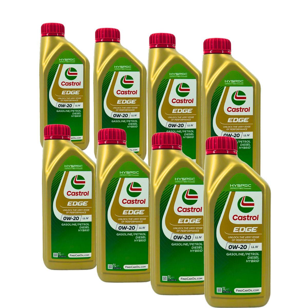 Castrol Edge 0W-20 LL IV 8x1 Liter