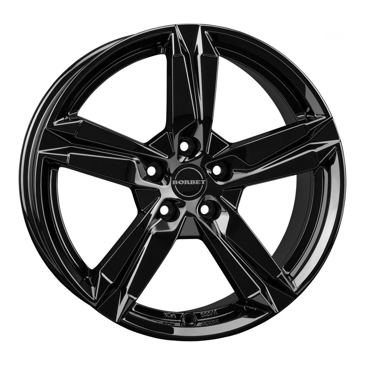 BORBET DESIGN T10 black glossy 8.0Jx18 5x108 ET45