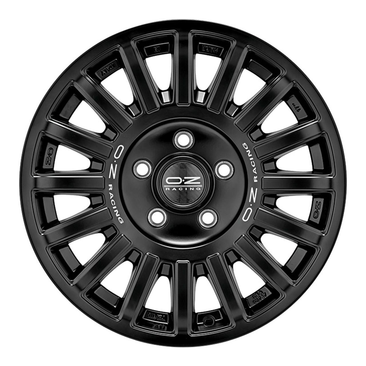 OZ RALLY RAID matt black + silver lettering 8.5Jx18 6x139.7 ET25