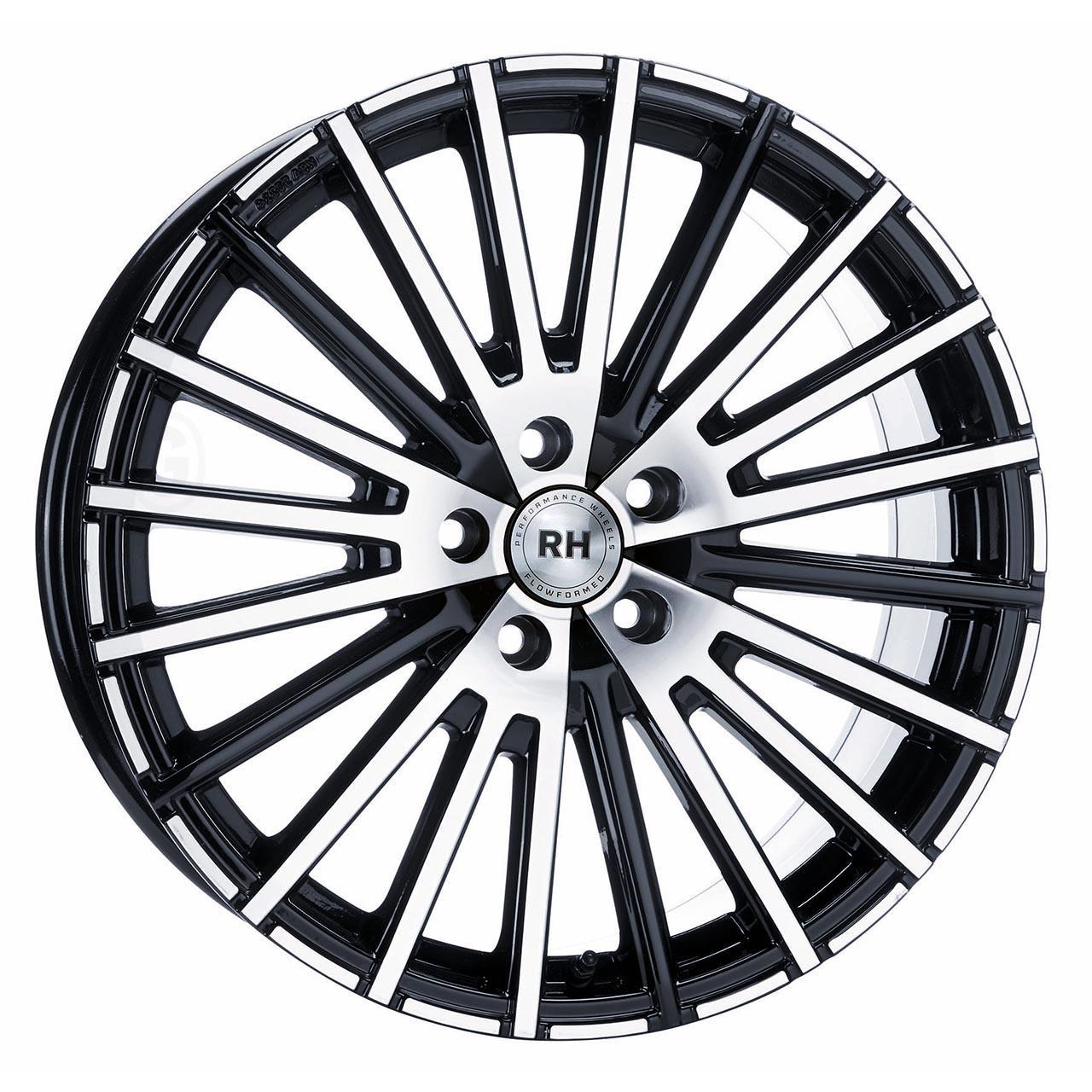 RH Alurad Wm flowforming Black full polished 8x17 5x100 ET35