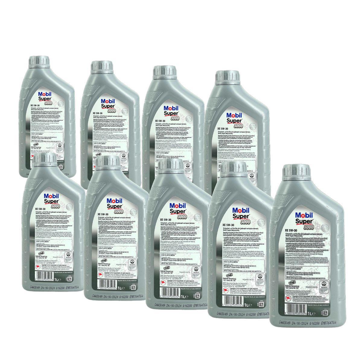 Mobil Super 3000 XE 5W-30 9x1 Liter