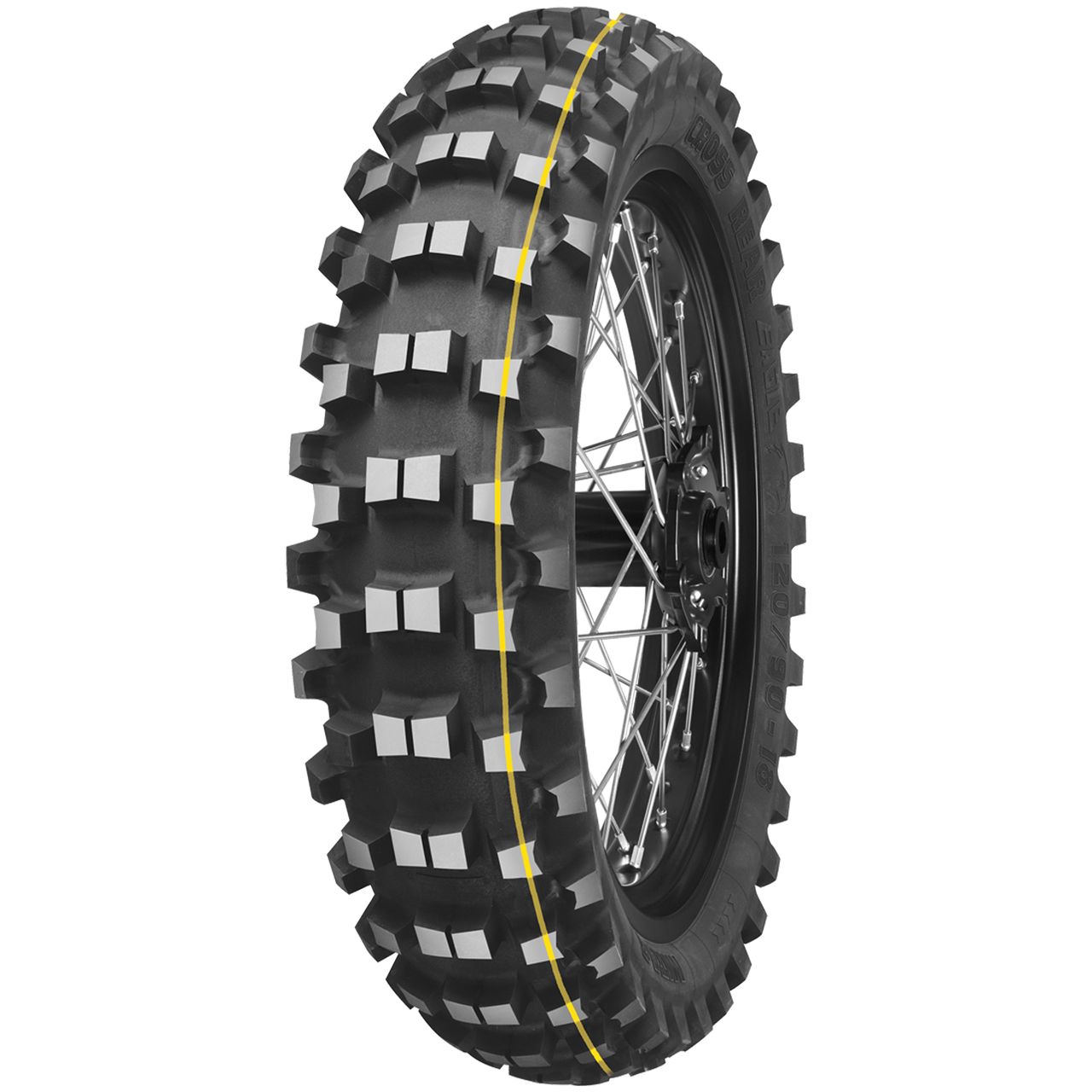 MITAS C-18 COUNTRY CROSS 120/90 - 18 TT 65R YELLOW STRIPE REAR