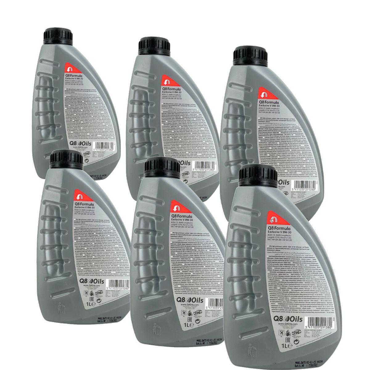 Q8 Formula Exclusive V 0W-30 6x1 Liter