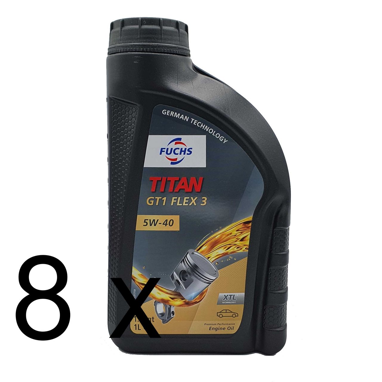Fuchs Titan GT1 Flex 3 5W-40 8x1 Liter