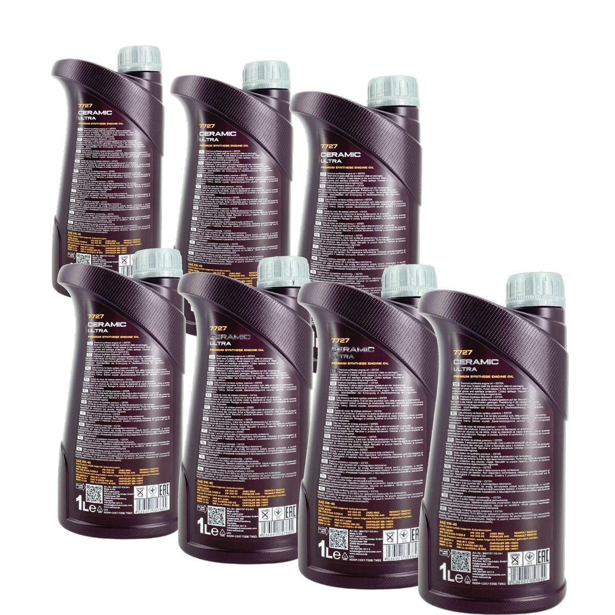Mannol Ceramic Ultra 5W-40 7x1 Liter