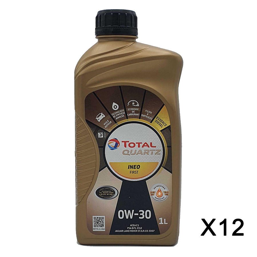Total Quartz Ineo First 0W-30 12x1 Liter