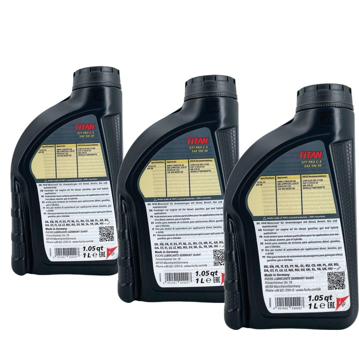 Fuchs Titan GT1 PRO C-3 5W-30 3x1 Liter
