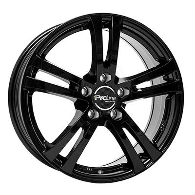 Proline Bx700 Black glossy 7x17 5x108 ET50