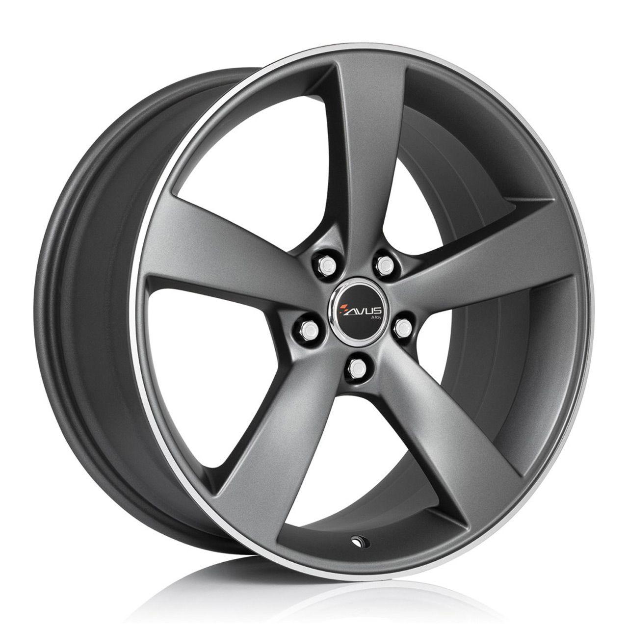 AVUS RACING AF10 matt anthracite polished 10.0Jx20 5x112 ET19