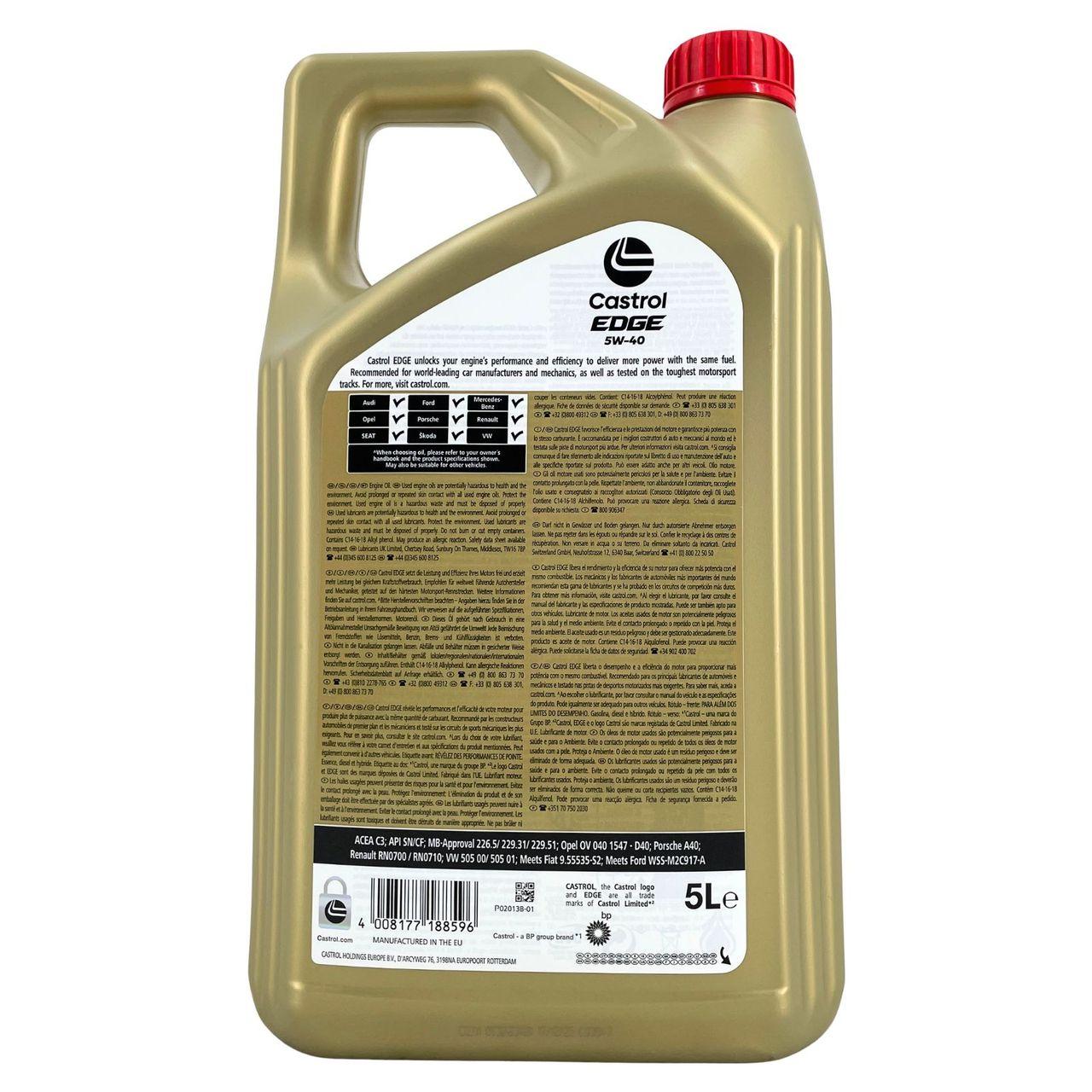 Castrol Edge 5W-40 5 Liter