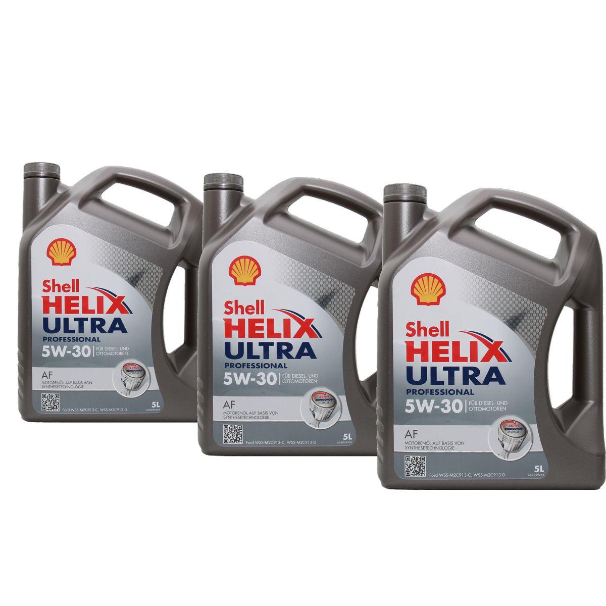 Shell Helix Ultra Professional AF 5W-30 3x5 Liter