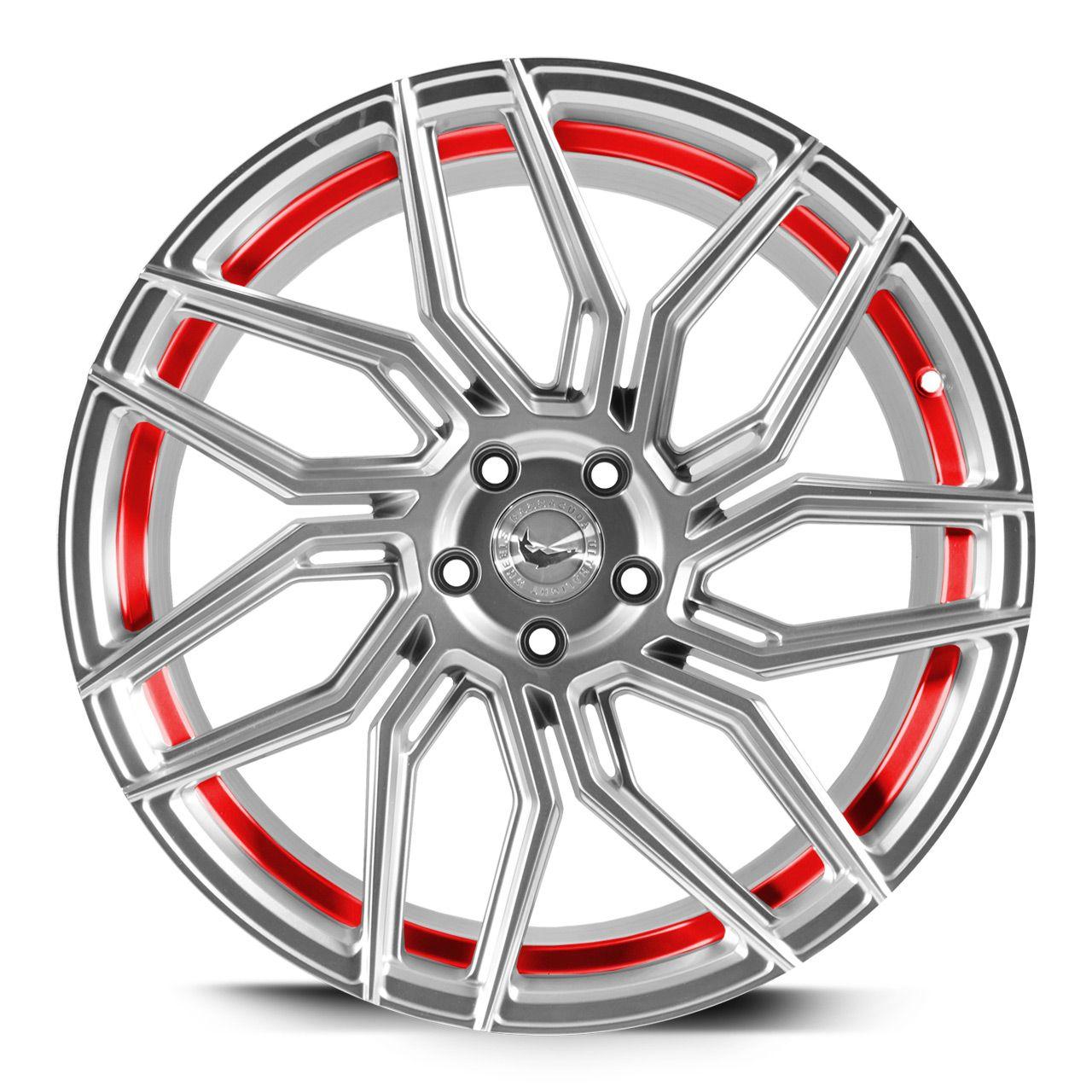 BARRACUDA DRAGOON Silver undercut Trimline red 10.0Jx20 5x112 ET40