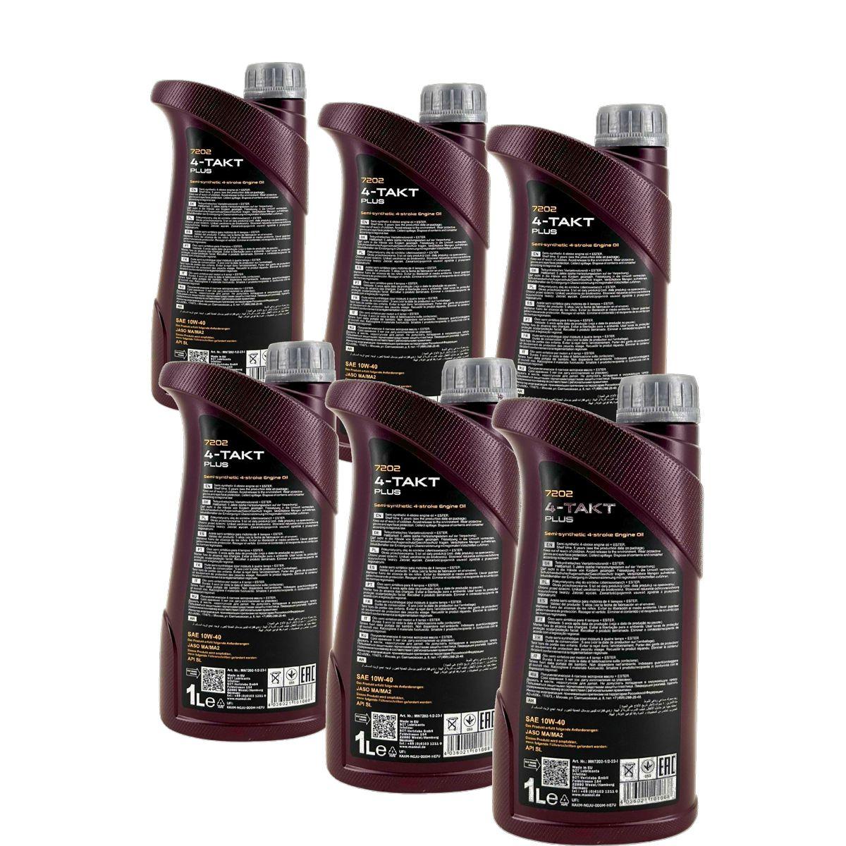 Mannol 4-Takt Plus 10W-40 6x1 Liter